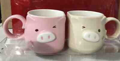 New Starbucks Taiwan 2019 Chinese Zodiac Year of Pig Mug set (2) 8oz - US Seller - Sold on eBay Oct 12, 2021 for $69.99