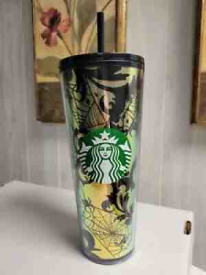 New Limited Edition Starbucks Halloween 2021 Spider Web Foil 24 Oz Tumbler HTF - Sold on eBay Oct 18, 2021 for $69.99