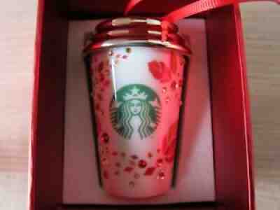 Starbucks Swarovski 2013 Crystal Coffee Cup Limited Edition Christmas Ornament - Sold on eBay Oct 21, 2021 for $69.99