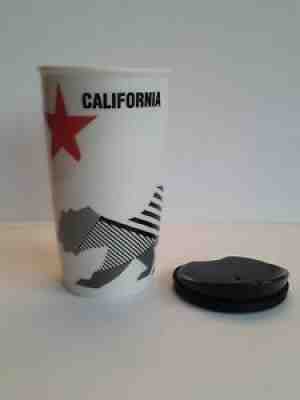 WOW! Starbucks Ceramic Traveler Tumbler Mug California Bear Flag Mug Cup 12 oz - Sold on eBay Oct 30, 2021 for $69.99