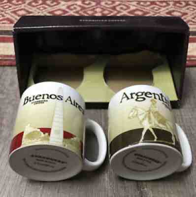 Starbucks x 8 Cups Argen&Bue Aust&Sydney Brasil&Rio Malaysia&Kuala Lump 3oz New