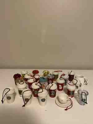 HUGE Lot of 25 Starbucks Holiday Christmas Ornaments 2004-2019 Some RARE - Sold on eBay Dec 10, 2021 for $199.99