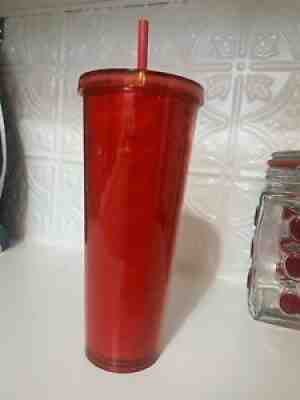 VHTF RARE Starbucks 2019 Embossed Red Hearts Valentine's Cold Cup Tumbler 24oz - Sold on eBay Dec 10, 2021 for $150.00