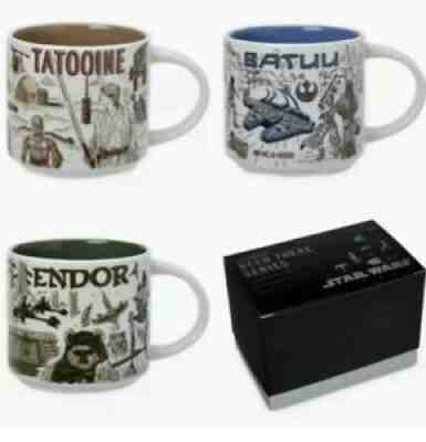 2021 Starbucks Star Wars May The 4th Mugs Been There Set, Endor Tatooine Batuu - Sold on eBay Dec 13, 2021 for $136.00