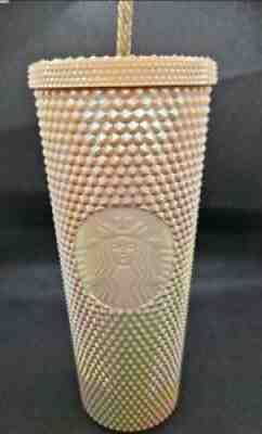Starbucks Philippines Studded Tumbler Wood Champagne Iridescent 24oz NEW - Sold on eBay Dec 14, 2021 for $104.00