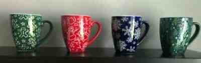 Starbucks 2001 Holiday Icon Ceramic Mugs - "Barista" Collectible Series 4 Mugs - Sold on eBay Dec 12, 2021 for $99.99