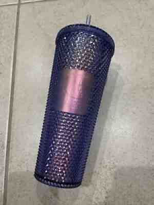 2021 Disney Parks Starbucks Tumbler Cup 50th Anniversary NEW Iridescent Studded - Sold on eBay Dec 14, 2021 for $85.00