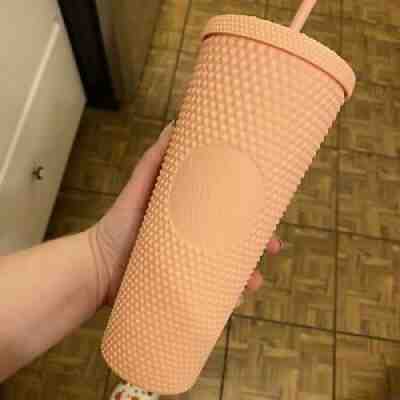 Starbucks Matte Pink Studded Tumbler 24oz - Spring Collection 2020 - Sold on eBay Dec 14, 2021 for $85.00