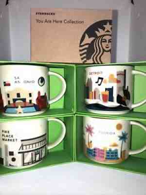 4 Starbucks Been There Mugs San Antonio, Detroit, Pike Pl , Florida w gift boxes - Sold on eBay Dec 14, 2021 for $79.95