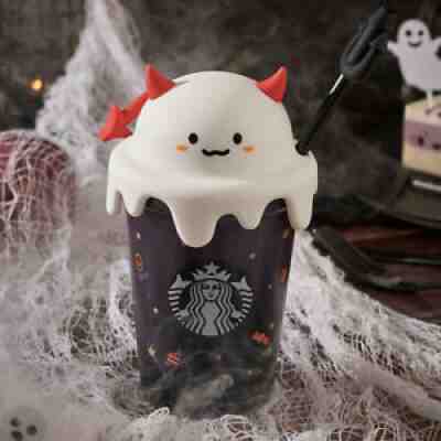 Starbucks China 2021 Halloween Naughty Little Ghost 16oz Straw Cup Mug - Sold on eBay Dec 11, 2021 for $74.55