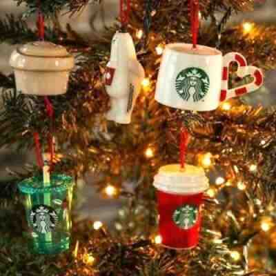STARBUCKS JAPAN 2020 Holiday Christmas Ornament Complete Set of 5 Polar Bear - Sold on eBay Nov 27, 2021 for $73.79