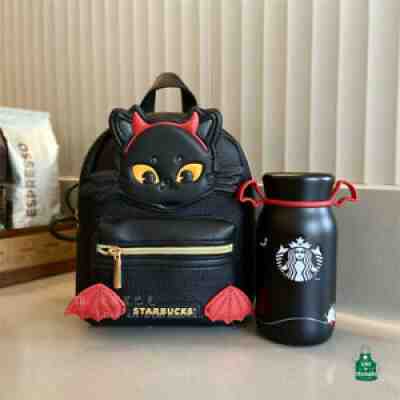 New 2021 China Starbucks Halloween 12oz SS Vacuum Cup With Black Cat Backpack - Sold on eBay Nov 15, 2021 for $72.99