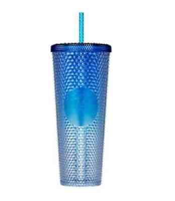 Starbucks Korea 2021 Shine blue bling studd cold cup 710ml - Sold on eBay Dec 11, 2021 for $70.45