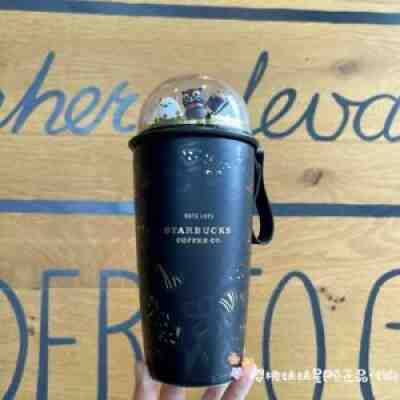 New Starbucks 2021 Halloween Paradise Black Cat 12oz SS Cup Tumbler - Sold on eBay Nov 03, 2021 for $69.99