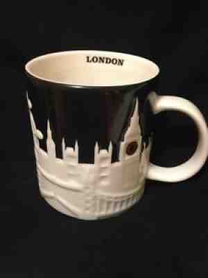 Starbucks London Relief Mug Black Tower Bridge Thames Big Ben Cathedral England - Sold on eBay Nov 20, 2021 for $69.99