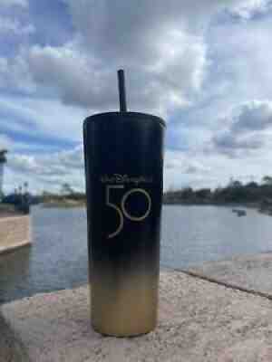 Disney Parks 50th Anniversary Starbucks Metal Gold OmbrÃ© Tumbler New Release WDW - Sold on eBay Dec 09, 2021 for $69.99