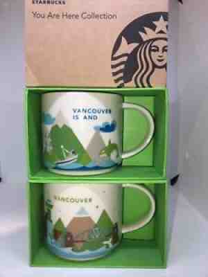 Starbucks You Are Here Vancouver Canada / Island Ceramic Coffee Mugs New w Box - Sold on eBay Sep 16, 2021 for $69.95