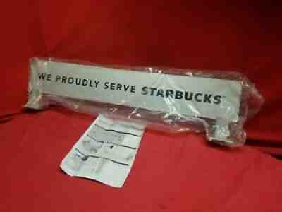 NEW Starbucks BLADE Sign â??We Proudly Serve Starbucksâ? - Sold on eBay Sep 16, 2021 for $69.95