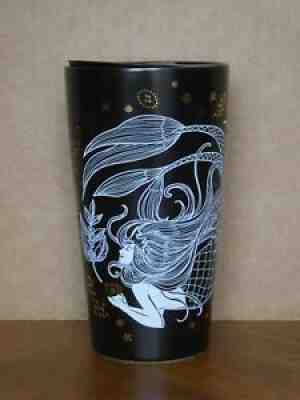 Starbucks 2019 Black Mermaid Ceramic Traveler Tumbler 12 fl oz LIMITED EDITION - Sold on eBay Sep 17, 2021 for $69.95