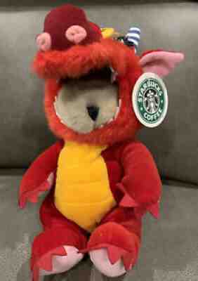 RARE Starbucks Bearista Bear Year of the Dragon 2000 Original Tags HTF NEW