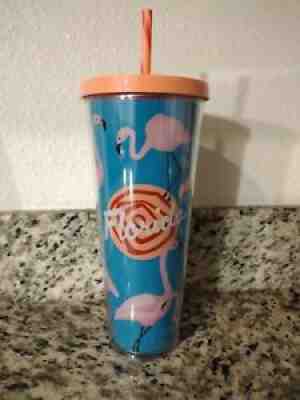 Starbucks 2014 Florida Pink Flamingo Red Dot Travel Tumbler Venti Cold Cup - Sold on eBay Dec 15, 2021 for $360.00