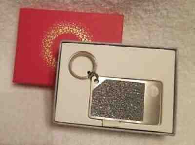 Starbucks 2015 Gift Card Keychain w/ Sparkling SILVER Swarovski Crystals $0 - Sold on eBay Dec 05, 2021 for $320.00