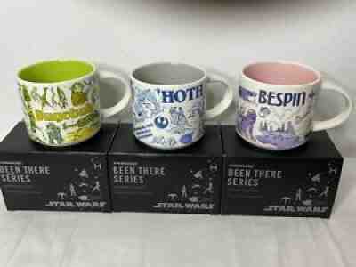 Starbucks Been There Series - Star Wars Mugs - DAGOBAH, HOTH, BESPIN Set of 3 - Sold on eBay Dec 20, 2021 for $304.00