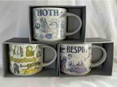2020 Disney Star Wars Starbucks Been There Hoth Bespin Dagobah Mugs - Set Of 3 - Sold on eBay Nov 11, 2021 for $300.00