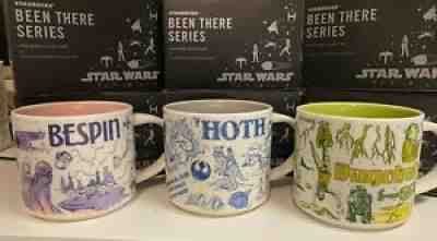 Star Wars Starbucks Been There Series 2020 set Hoth Bespin Dagobah - Sold on eBay Dec 25, 2021 for $300.00