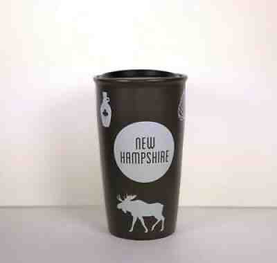 NEW Starbucks Ceramic Travel Tumbler 12 oz New Hampshire Brown Moose RARE 2017 - Sold on eBay Dec 01, 2021 for $299.97