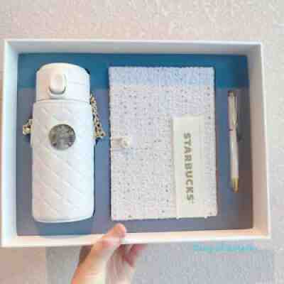 New 2021 Pure White Vacuum Cup Starbucks SS 12oz Notebook Pen Set Elegant - Sold on eBay Dec 16, 2021 for $235.99