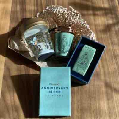 Starbucks STARBUCKS 25th Anniversary / 50th Anniversary 3-piece set - Sold on eBay Nov 12, 2021 for $199.00