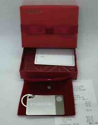STARBUCKS 2014 STERLING SILVER .925 GIFT CARD KEYCHAIN w/RECEIPT **NEW in BOX!! - Sold on eBay Dec 27, 2021 for $179.99