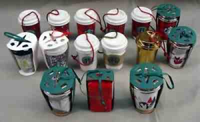 LOT OF 15 STARBUCKS CHRISTMAS HOILDAY COFFEE CUP TREE ORNAMENTS 2005-2017 NEW - Sold on eBay Dec 20, 2021 for $159.99