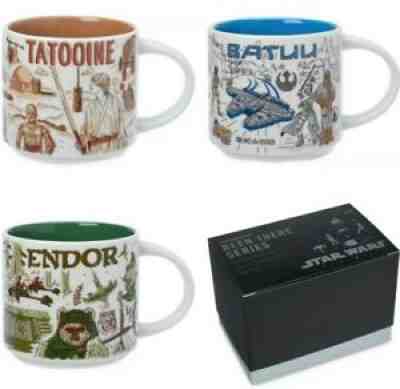 Disney Star Wars Starbucks Been There Mug Complete Set 2021 Batuu Endor Tatooine - Sold on eBay Dec 22, 2021 for $150.00