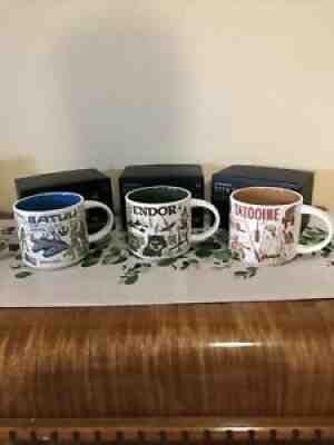 Disney Starbucks Star Wars May The 4th Mugs Been Three Set Tatooine Batuu Endor - Sold on eBay Jan 01, 2022 for $150.00