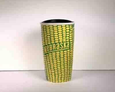 NEW Starbucks Nebraska 12 oz Corn Cob Coffee Green 12oz Mug Tumbler w/ Lid RARE - Sold on eBay Dec 15, 2021 for $149.97