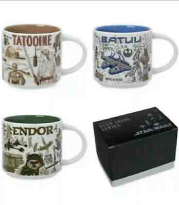 Disney Starbucks Star Wars May The 4th Mugs Been Three Set Tatooine Batuu Endor - Sold on eBay Dec 24, 2021 for $140.00