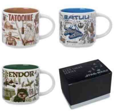 Star Wars Starbucks Been There Series Mug Set Of 3 Tatooine, Batuu & Endor. NEW! - Sold on eBay Dec 27, 2021 for $140.00