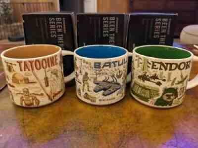NEW Star Wars Starbucks Been There Series Mug Set Of 3 Tatooine, Batuu & Endor - Sold on eBay Dec 26, 2021 for $137.50