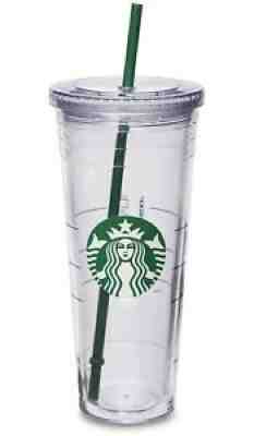 Starbucks NEW Venti Clear Double Wall Acrylic Cold Cup 24oz Tumbler - Sold on eBay Jan 02, 2022 for $133.00