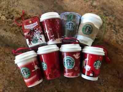 Vintage Lot of 8 (eight) STARBUCKS Christmas Tree Ornaments. All Different - Sold on eBay Dec 16, 2021 for $125.00