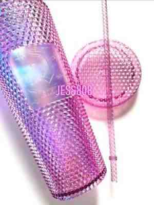 Starbucks x Disneyland PINK Bling Tumbler 2021 NWT Studded Cup - Sold on eBay Jan 03, 2022 for $125.00