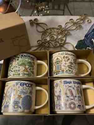 Disney 50th Anniversary Brand New Starbucks Mugs Set Of All 4 Parks Been There - Sold on eBay Dec 26, 2021 for $240.00