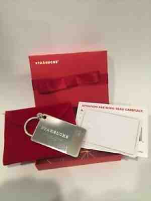 New Starbucks 2014 Limited Edition Sterling Silver Gift Card w/ Box .925 - Sold on eBay Jan 12, 2022 for $175.00