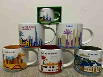 Starbucks YAH UAE/Dubai/Abu Dh/SHJ/RAK 14 fl. oz. new with SKU sticker (5 mugs)