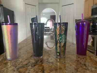 STARBUCKS BRAND NEW 2021 VENTI COLD CUP TUMBLERS (4) - Sold on eBay Jan 10, 2022 for $140.00