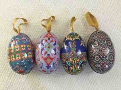 Rare 1995 HTF Complete Set of 4 Mint Starbucks Tin Easter Eggs - Sold on eBay Jan 10, 2022 for $130.00