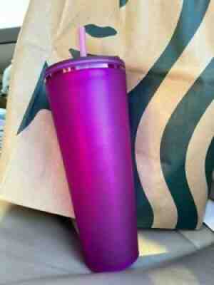 Starbucks 2022 Soft Touch Venti Purple tumbler new valentine's cold cup matte - Sold on eBay Jan 07, 2022 for $129.95