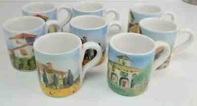 Starbucks Ciao Italya Coffee Mug 8oz Set of 8 Cups Handmade Italy Vineyards - Sold on eBay Jan 09, 2022 for $124.95
